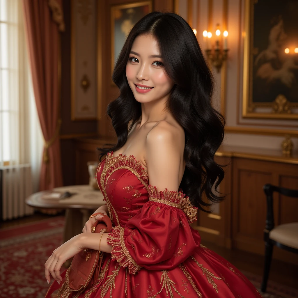 Geometry,stain glass,12 zodiac signs,Vigée Leblanc style,Math、Astronomical utensils,astronault,Roses in a vase,fruits,cute little,A smile,Ancient Greek costumes,Paintings by Sandro Botticelli,Costume with stretched shoulders,huge smile,large full , expression,A ,Beautiful  ,Smile with joy,Chiaroscuro of Caravaggio,Cute smile, Expression of 