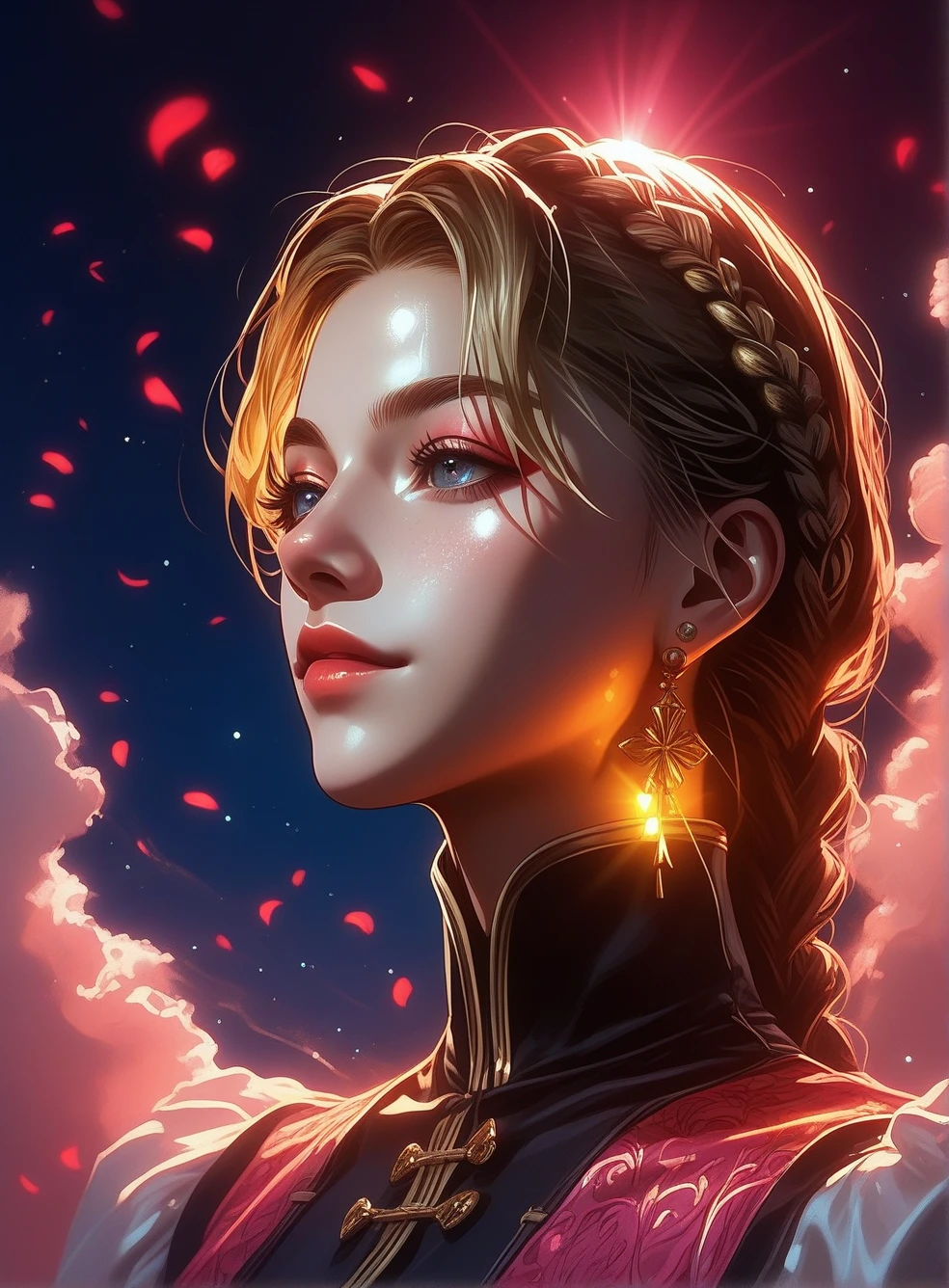 (low contrast ), fantasystyle phoenix color