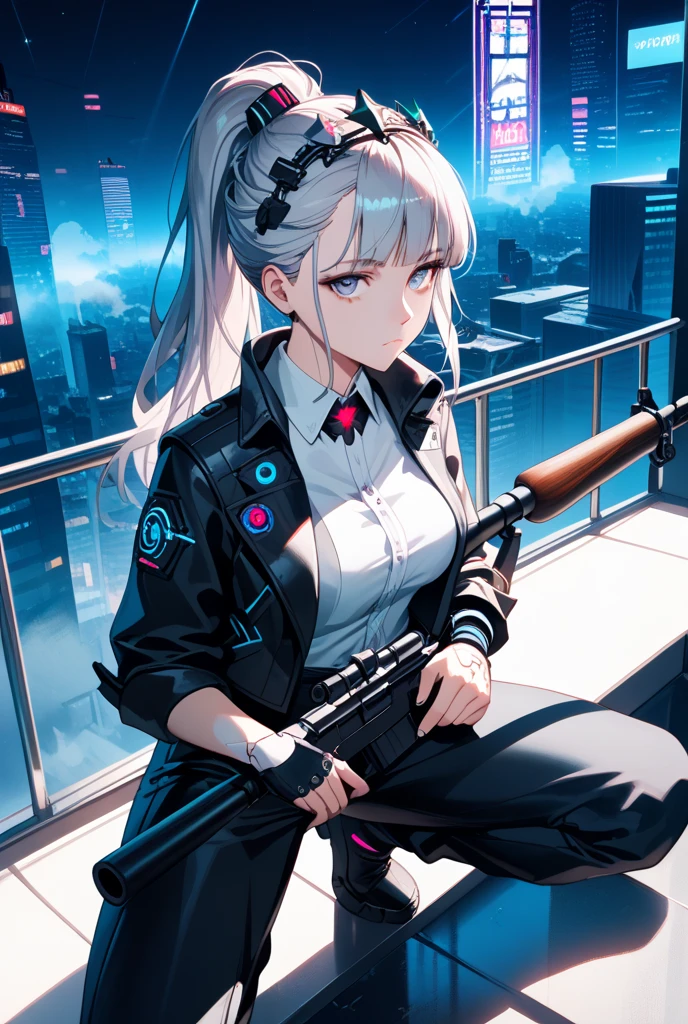 whole body, mechanic jumpsuit, (huge hammer), absurdres, RAW photo, extremely delicate and beautiful, masterpiece, Best Quality, ultra high resolution, 32k, hyperrealistic, ultra-detailed, detailed description, pale skin, 20 years old, detailed beautiful face and eyes, tearful mole, earring, Colossal , short medium hair, wavy hair,　