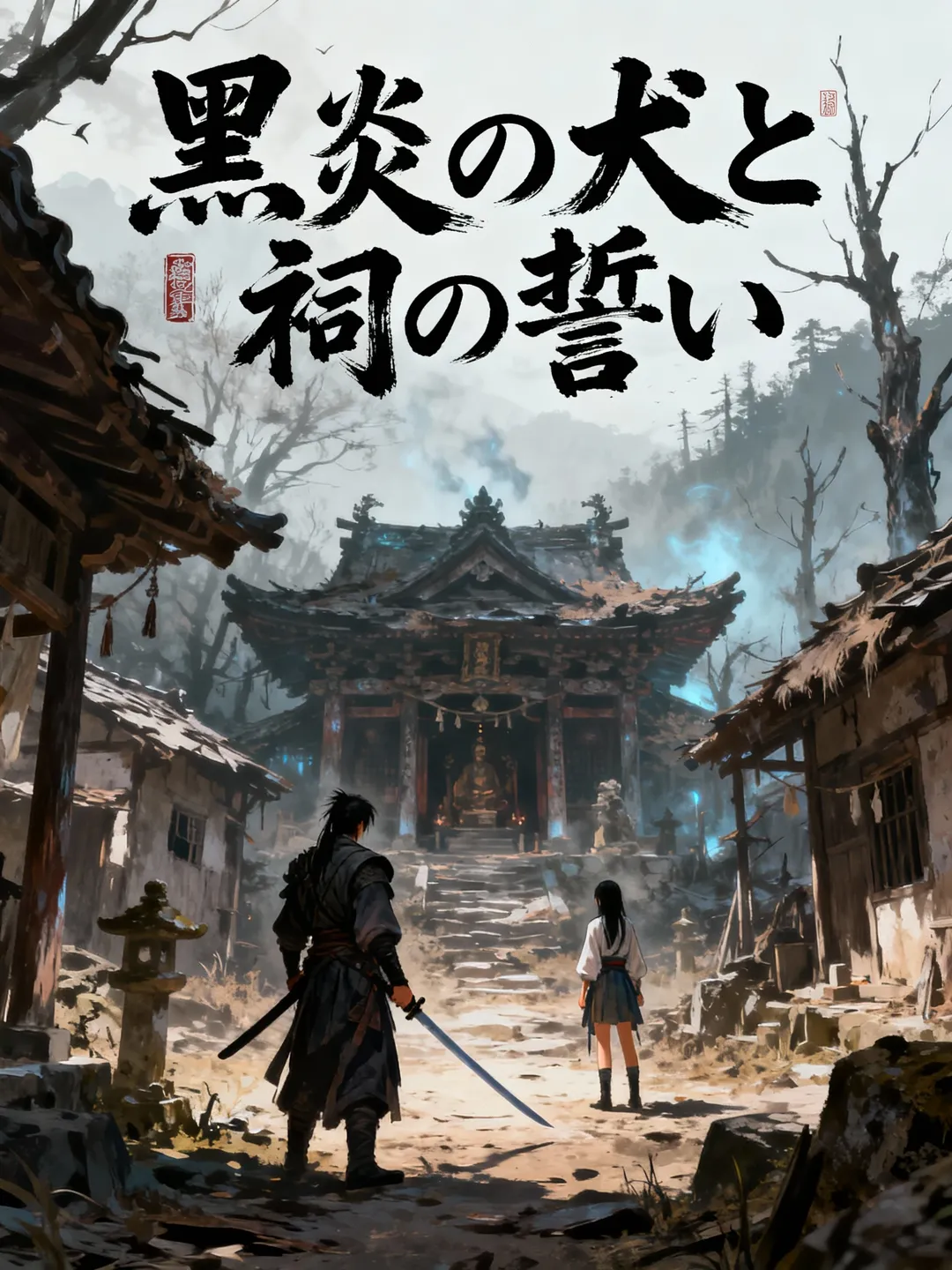 黒炎の犬と祠の誓い