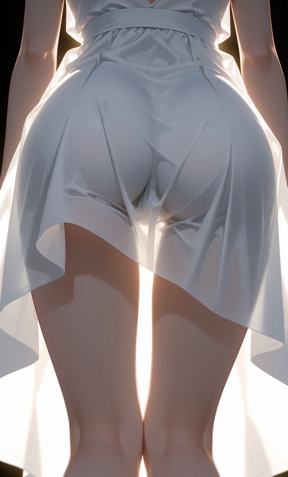 1girl. Japanese petit. Smile. (masterpiece). (best quality). (insanely detailed). . . Slit . Close up Mons . Flat . Upright standing posture. from below.