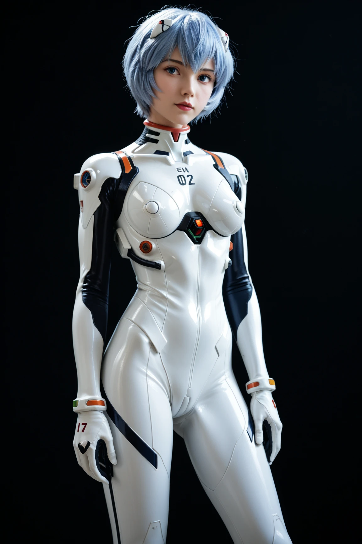 Man in blue leotard、outfits:Cyan Leotard、Rei Ayanami in a leotard、Leotard、Rogue Anime Boy、Leotard、Anime Male Full Body Art、Leotard、highleg、Long sleeve、Beige pantyhose、shonen、White  and white pants taken off、Raised locality、Beige half shoes