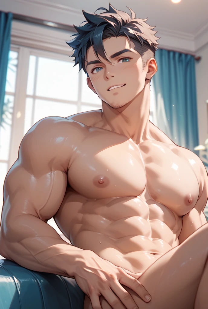 ????? man showing off his excited ????? 