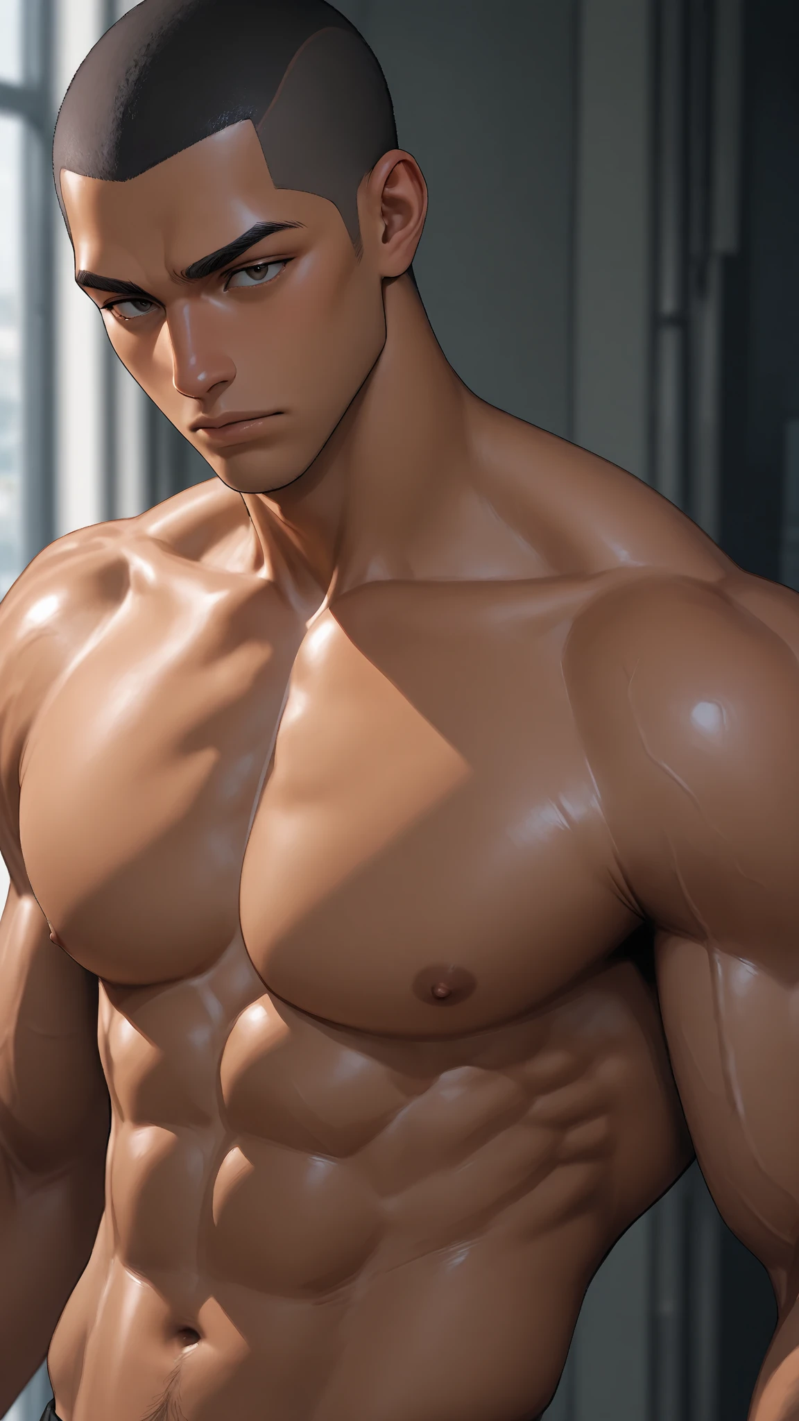 Amazing train station scenery, in the middle of crowded train station, train on the background, crowded people, he wore a very small   covering half of his big hard , Sweat dripping all over the body, sweat covering all over the body, Full body photo, wearing Very tiny , Proudly showing off his sweaty very hairy armpits to audience in music concert area, completely  just wearing thin Tiny white , 17 years old boy, very young boy, Cinematic soft lighting illuminates a stunningly detailed and ultra-realistic handsome korean male supermodel, ultra messy curly hair, clear honey eyes, captivating perfect smile, sensual, hot man, insanely handsome, showing off his sweaty body, very sixpack muscular body build, slender, toned, full body, 8k, photography, masterpiece, detailed face, detailed eyes, sexy, beautiful abdomen and beautiful legs and a detailed big hard bulge, expression of , excited, slim, detailed eyes and lips, sixpack and fit body. Image quality is of the highest standard, with ultra-detailed features and a realistic appearance. The colors are bright and vibrant, enhancing the overall aesthetic. The lighting is soft and natural, casting a soft glow on the boy, don't merge body's, comic art style visualized