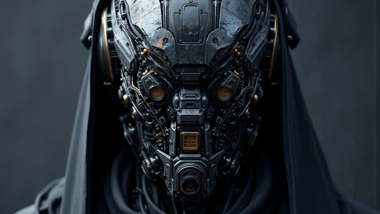 a hand humanoid robot biomechanical with  wires and a light cold on it's face and neck, in a dark room   in a dark room with a red light behind him, Cedric Peyravernay, unreal engine 5 highly rendered, cyberpunk art, les automatistes, raw photo of  detailed skin, clear face <lora:biomechanicals_v2:1>