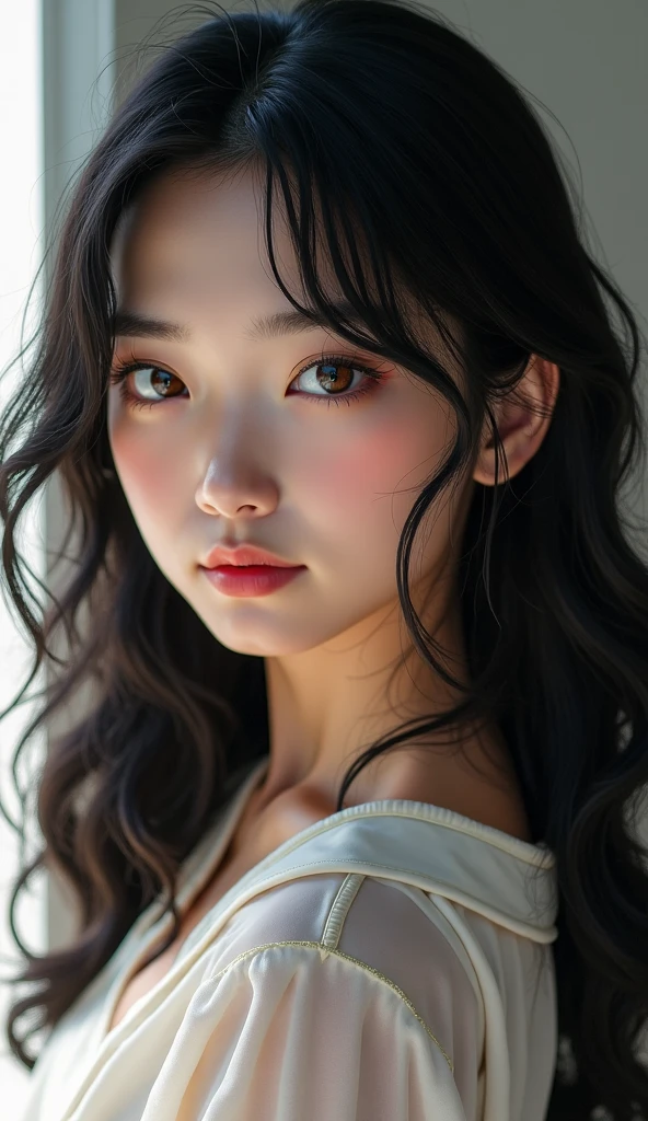 (Highest quality, masterpiece:1.3), shape, ((Beautifully detailed face)), beautifully detailed skin, Intricate details, Very detailed, Best image quality in 8K, The true picture () (18 year old high school girl:Completely :1.5,pajamas,In the state of being :1.3),A Japanese girl,Baby Face,(Detailed Hair,Bobcut:1.4,Black Hair),Detailed lips,Open your mouth,(Lying in bed,Sleep on your back:1.2,Top View,whole body),blush,Embarrassing,Realistic Face,Realistic Skin,(sexy:2.0,Clothes are disheveled),(Vibrant Skin,Moisturized Skin:1.2),Vivid lips,Lip gloss