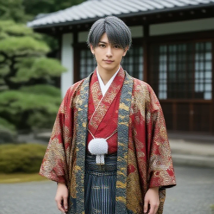 Japanese man in a kimono v1