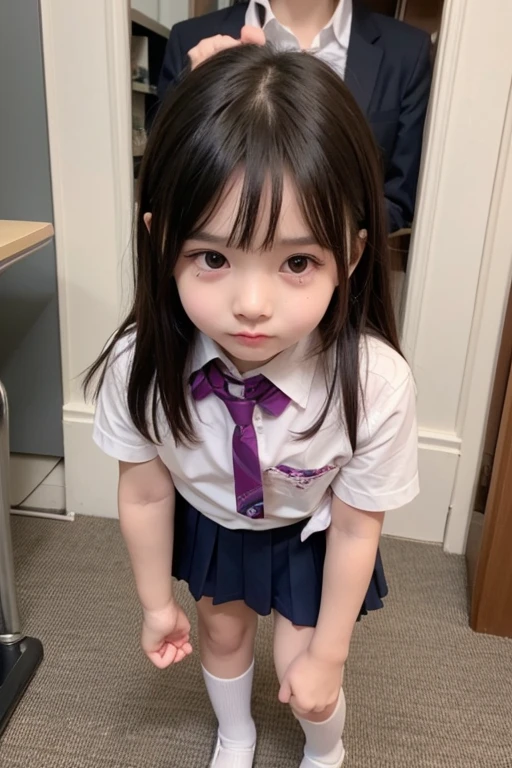 realistic pictures、Highest品質、ultra high resolution、Professional specifications、((とてもロリなprimary school studentの姉妹が手紙を差し出す))、(((Hold the letter with both hands)))、school classroom、sailor suit、belly button、short skirt、primary school student、lolicon、Highest、10 years old、love confession、pink square letters、Very embarrassed、blush、
