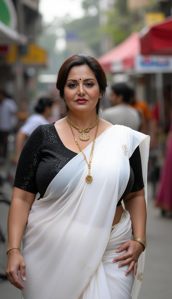 50yo mature  Anushka Shetty,((best quality)), ((masterpiece)), ((realistic)), eye kajal, eye liner, mascara, juicy lips, deep red lips, amazing figure, momma, mommy figure, curvy hot mommy figure, sensual Beauty, provoking body, extreme sweat, sweat soaked skin, slight stretch marks, alluring figure,  bulging figure, thick charming lady, curvy, thick navel, full figured woman, eye kajal, massive breast, full body, styled hair, pierced eyes, female face,royal aura, trend on artstation , sharp focus, studio photo, intricate detail, very detailed, detailed eye, illustration, very detailed, sharp focus, digital render, professional, 4k, highly detailed armpits, detailed armpits hair, 