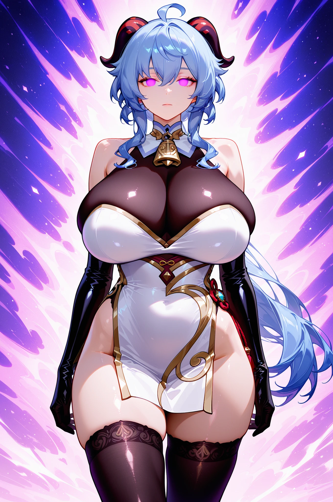 (masterpiece, best quality), best quality, (ultra-detailed), (3heads:1.5), 1girl, (byakuren hijiri:1.3), masterpiece, best quality, ultra quality, ultra resolution, black and white top, crop top, ((stomach)), midriff, ((groin)), black and white skirt, normal ears, , light brown hair that fades to purple at the top , very long hair, wavy hair, sidelocks, hazel eyes, detailed eyes, parted lips, single horn, sweat, cute, toned belly, hand on own chest, eyelashes, (25 year old woman:1.3), (masterpiece:1.5), (best quality:1.5), (beautiful detailed), extremely detailed CG, extremely delicate and beautiful, depth of field, (finely detailed face), (perfect details:1.2), (mature female:1.3), wide pelvis, slender, large veiny breast, 16k resolution, highres, very high quality, very high definition, extremely detailed, masterpiece, light brown hair that fades to purple at the top hair, long hair, alluring presence, braid, short skirt, close up, big tits, young, ,