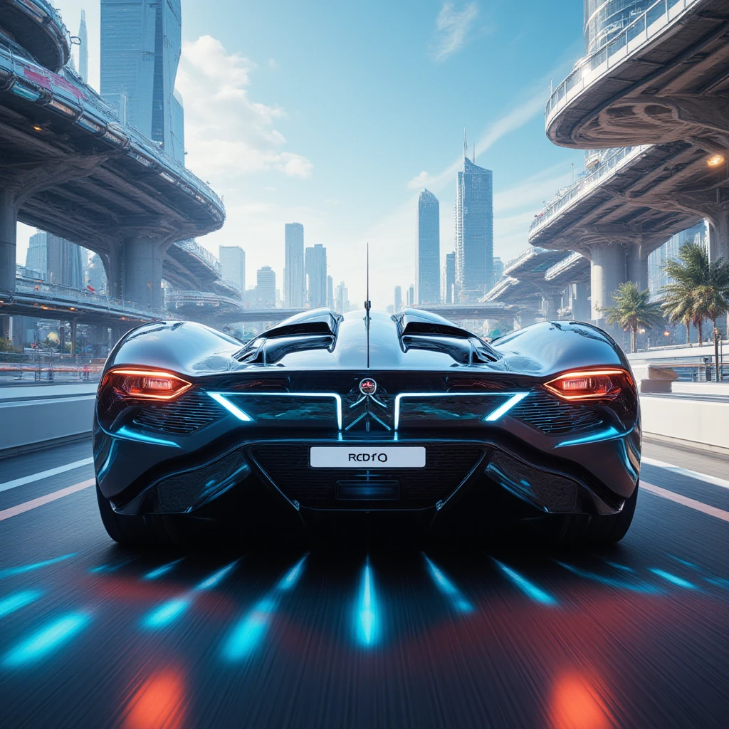 1  supercar，Color  plastic，cyber punk perssonage，industrial design，Stylish body design，Sophisticated structural design，cleanness，Brilliant neon lights，white backgrounid，ultra-realistic realism，hyper HD，high detal，best qualtiy，4K