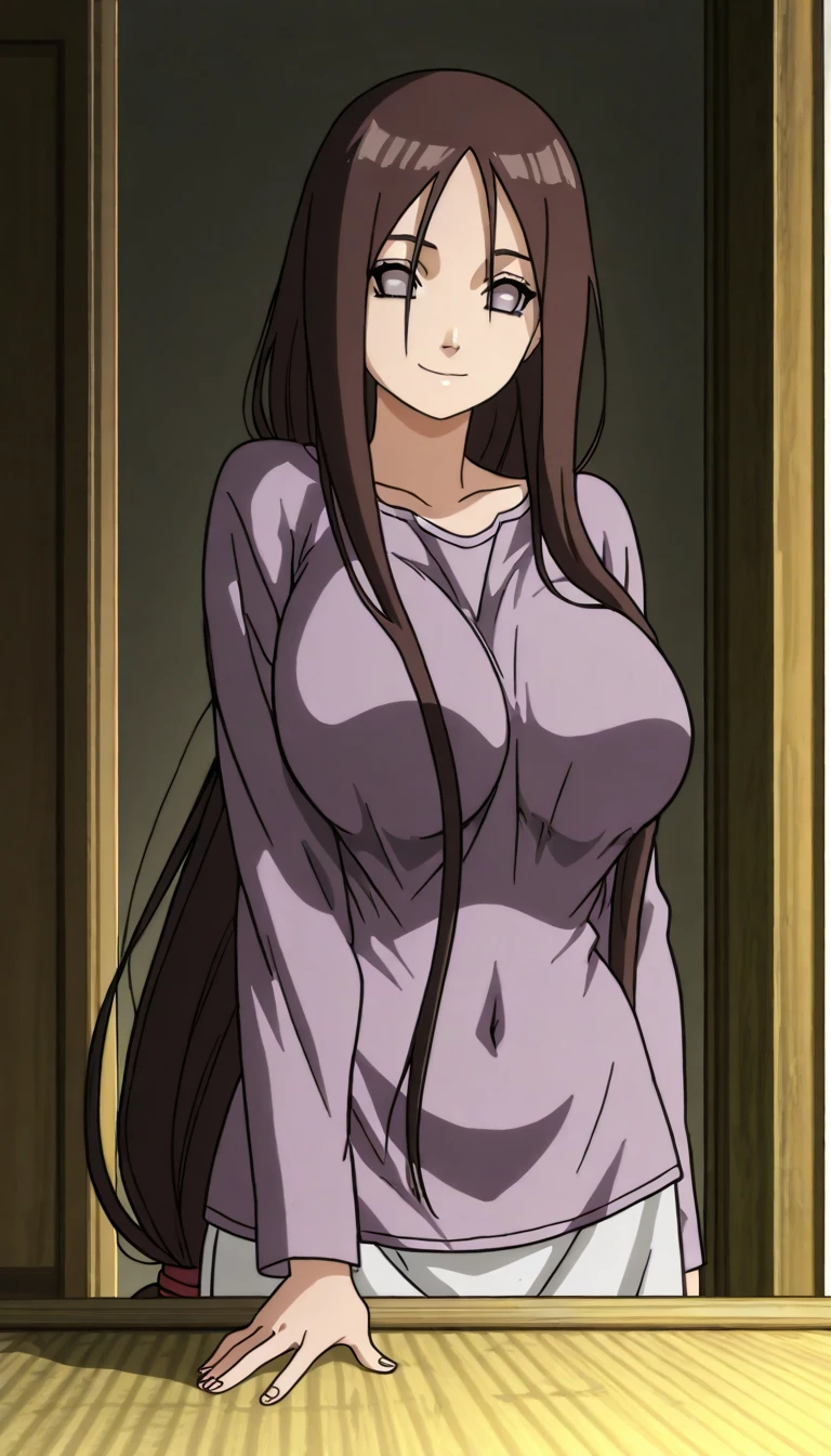 (artwork, best quality) a girl with long black hair, black headband on her head, red eyes, , white short towel  the shoulder, upset, a little blushing, sitting, smoke, haze, inside a sauna box