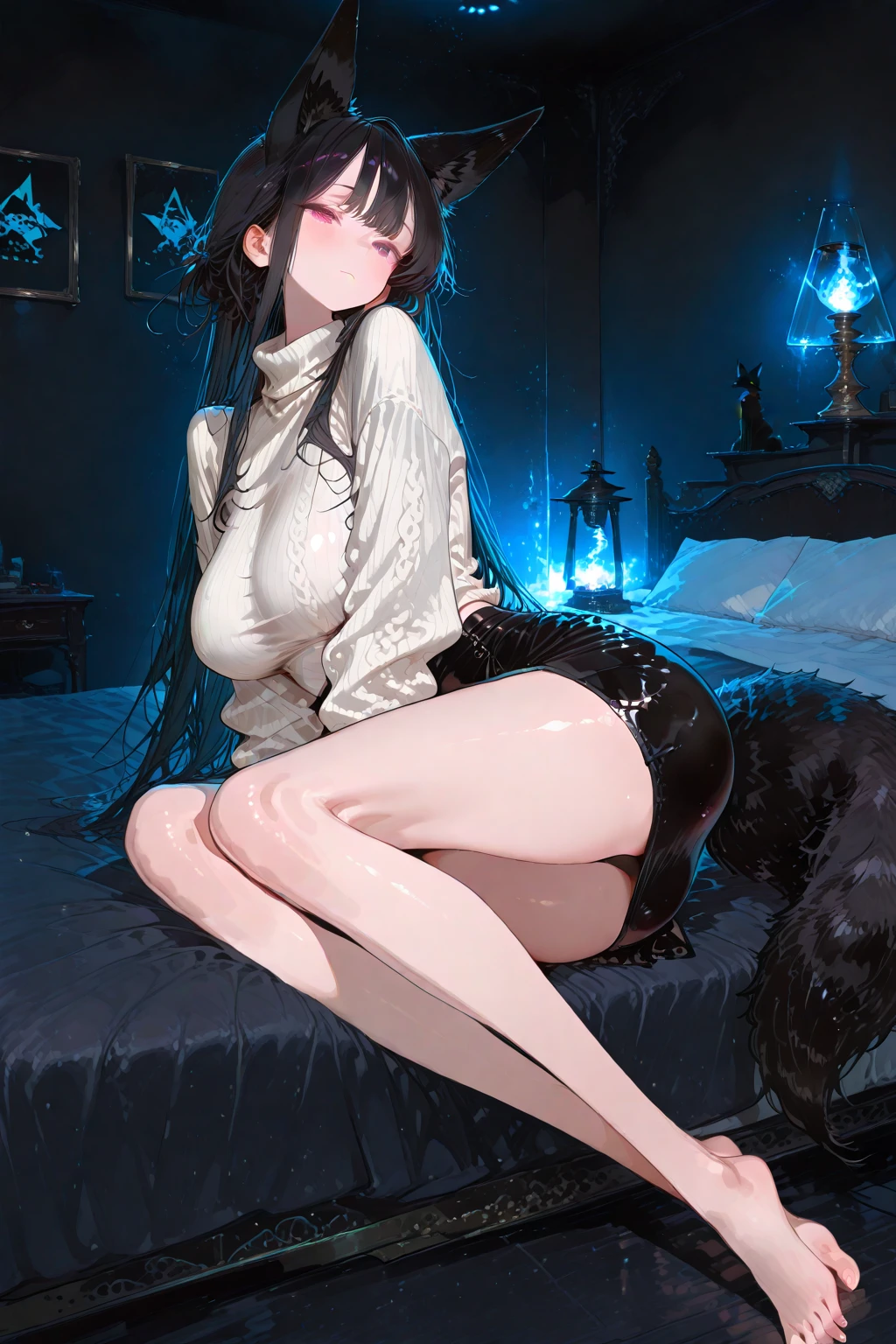 Ultra Realistic, 8k, pale skin,  Czech girl, 20 years old, (long black hair), abs, (strong defined abs), muscular legs, (strong defined legs), (muscular: 1.0), ((perfect round )), (realistic ), ((())), ((())) (fit girl), seductive smile,