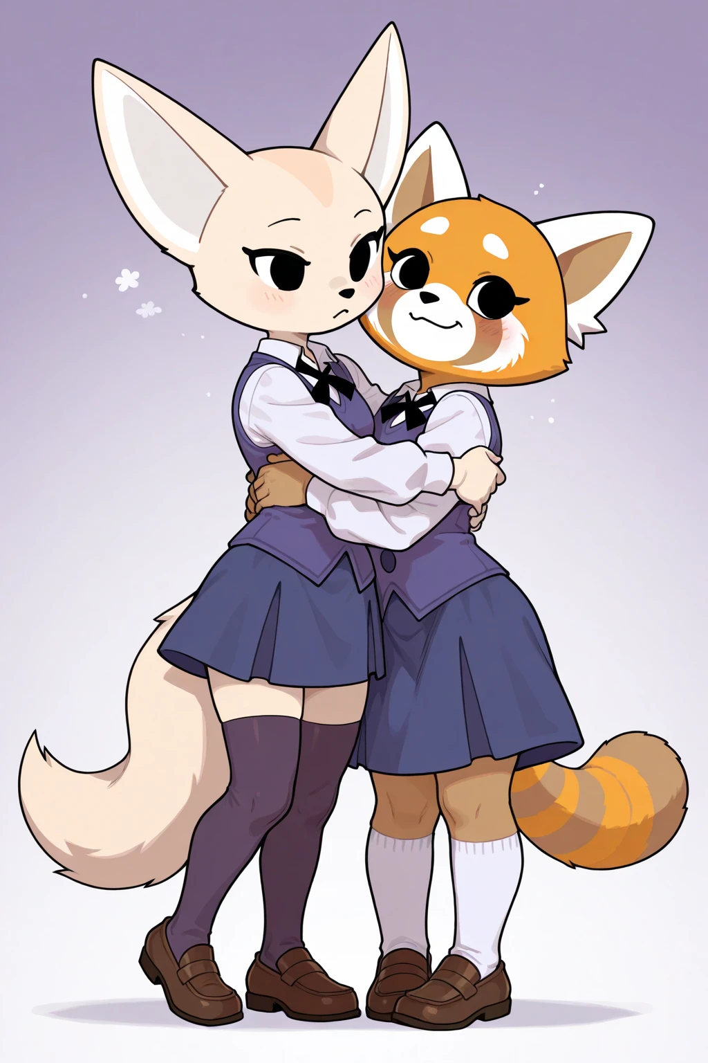 2boys and girl, squirrel, furry, bodyfur, tail, collar, , , gloves, boots, chibi, sparkling eyes, idol, hair bow, happy, full body, , , some perfect , peeing, , heart shaped pupils,