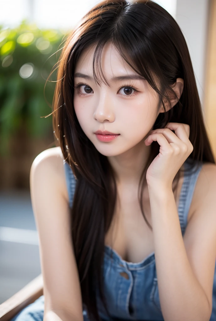 close, masterpiece, Highest quality, RAW Photos, Photorealism, smile, beautiful girl, cute, Long Hair, Written boundary depth, High resolution, ultra detailed, detailed, highly detaileded eyes and face, Sharp pupils, Realistic student, Sharp focus, Cinema Lighting