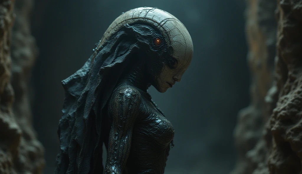 ((best quality)), ((masterpiece)), (detailed), female xenomorph, , spaceship