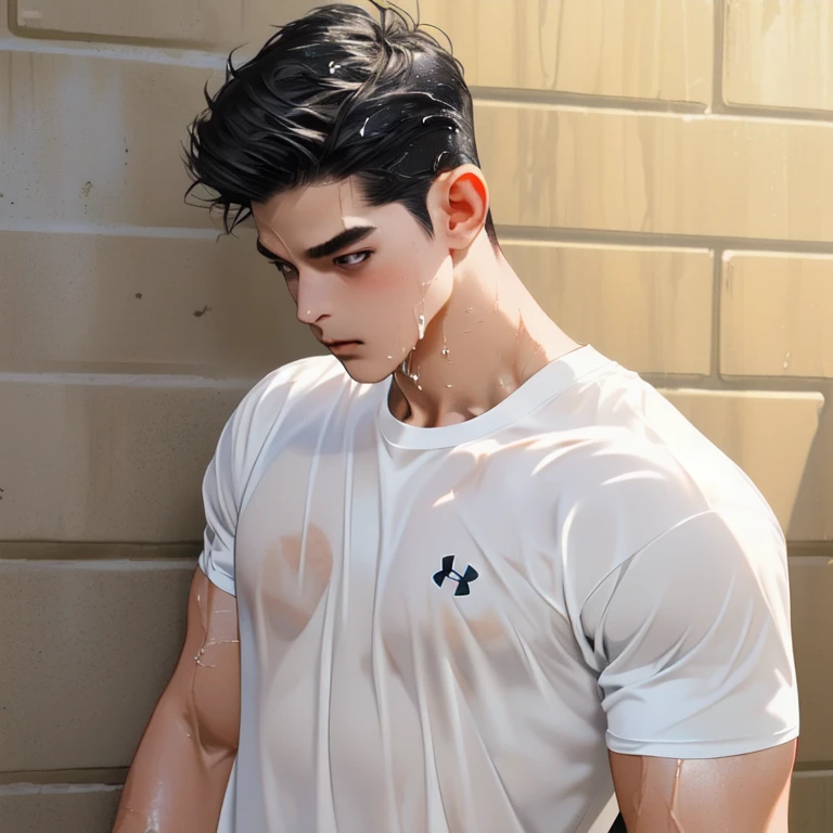 change background cyberpunk handsome boy.realistic face.8k ultra realistic.