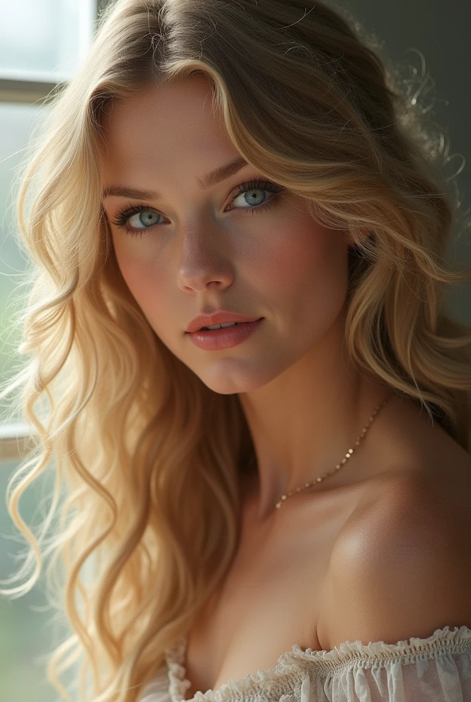 
Beautiful  Russian Blonde Woman 