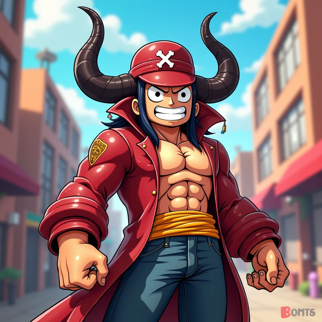 1 male, chopper, one piece, smiling, body on fire,  features carefully detailed, hands and feet are carefully depicted, very muscular, dark background, 8k, best quality