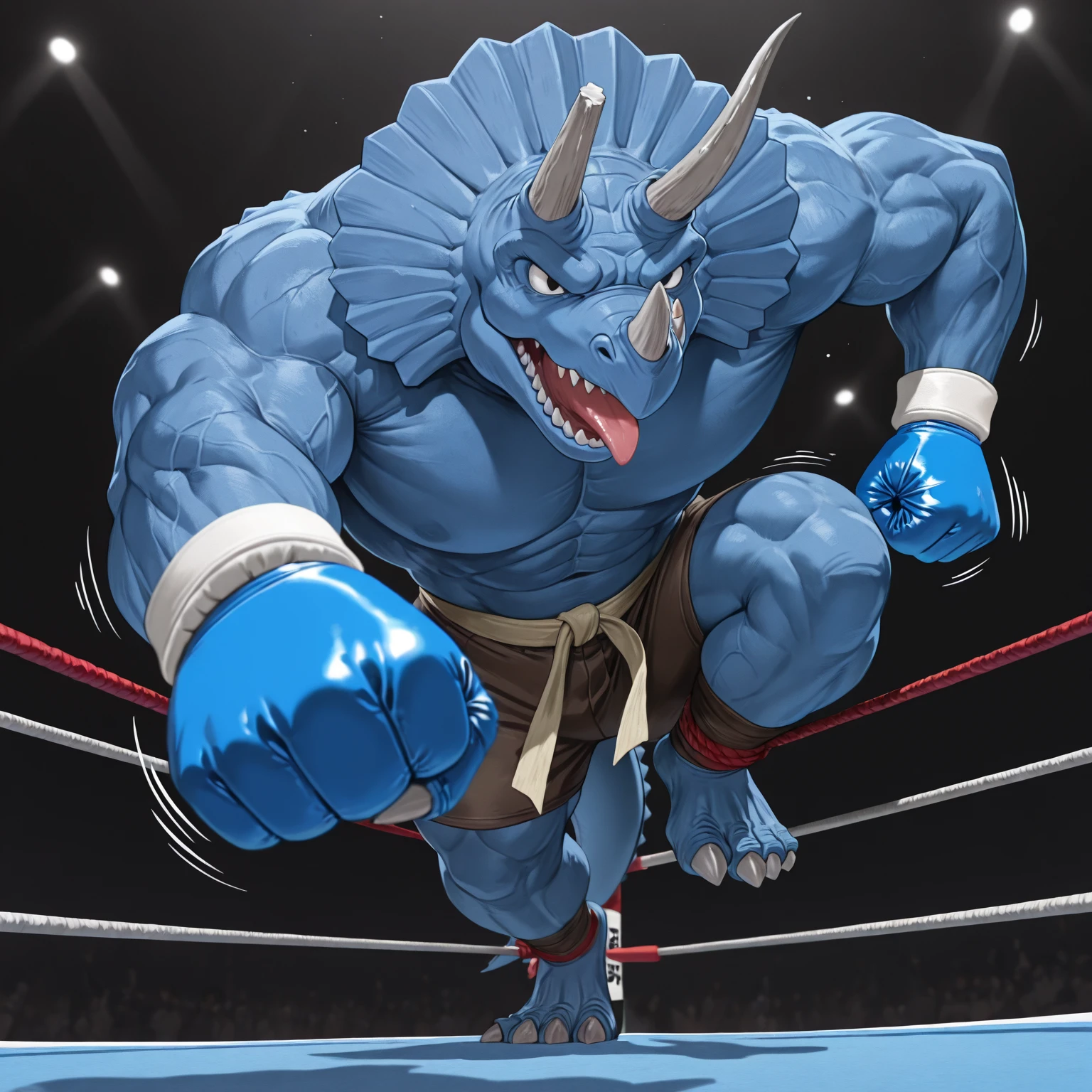 Muscular gladiators wore steel helmets in the shape of a fish's head and duels in the arena