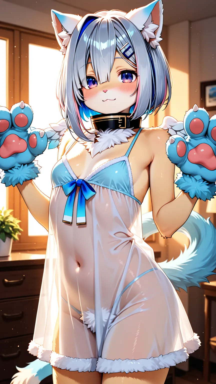 猫耳美少女アート生成
