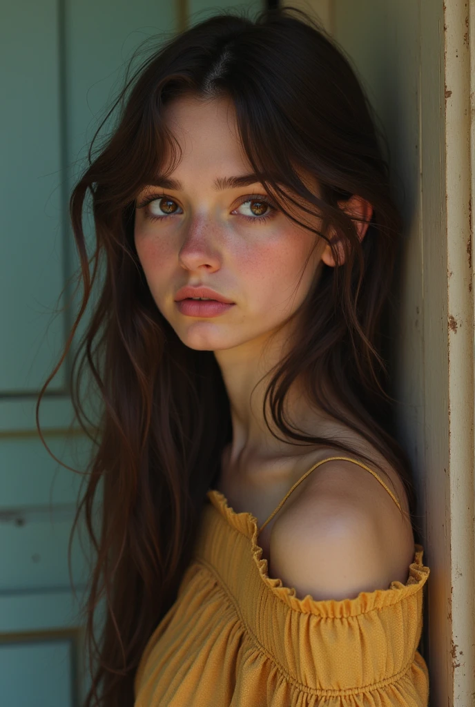 Un primer plano de una mujer con cabello largo con una camiseta blanca sin mangas, Hermosa cara atractiva, Atractivo rostro femenino!!!, Atractivo rostro hermoso, Hermosa modelo femenina, cara extremadamente hermosa, Retrato de Barbara Palvin, Hermosa cara perfecta, Cara perfecta ), Chica sexy con ojos verdes, Barbara Palvin, light brown hair blue eyes, Hermosa chica modelo, Cara muy bonita, sin fondo