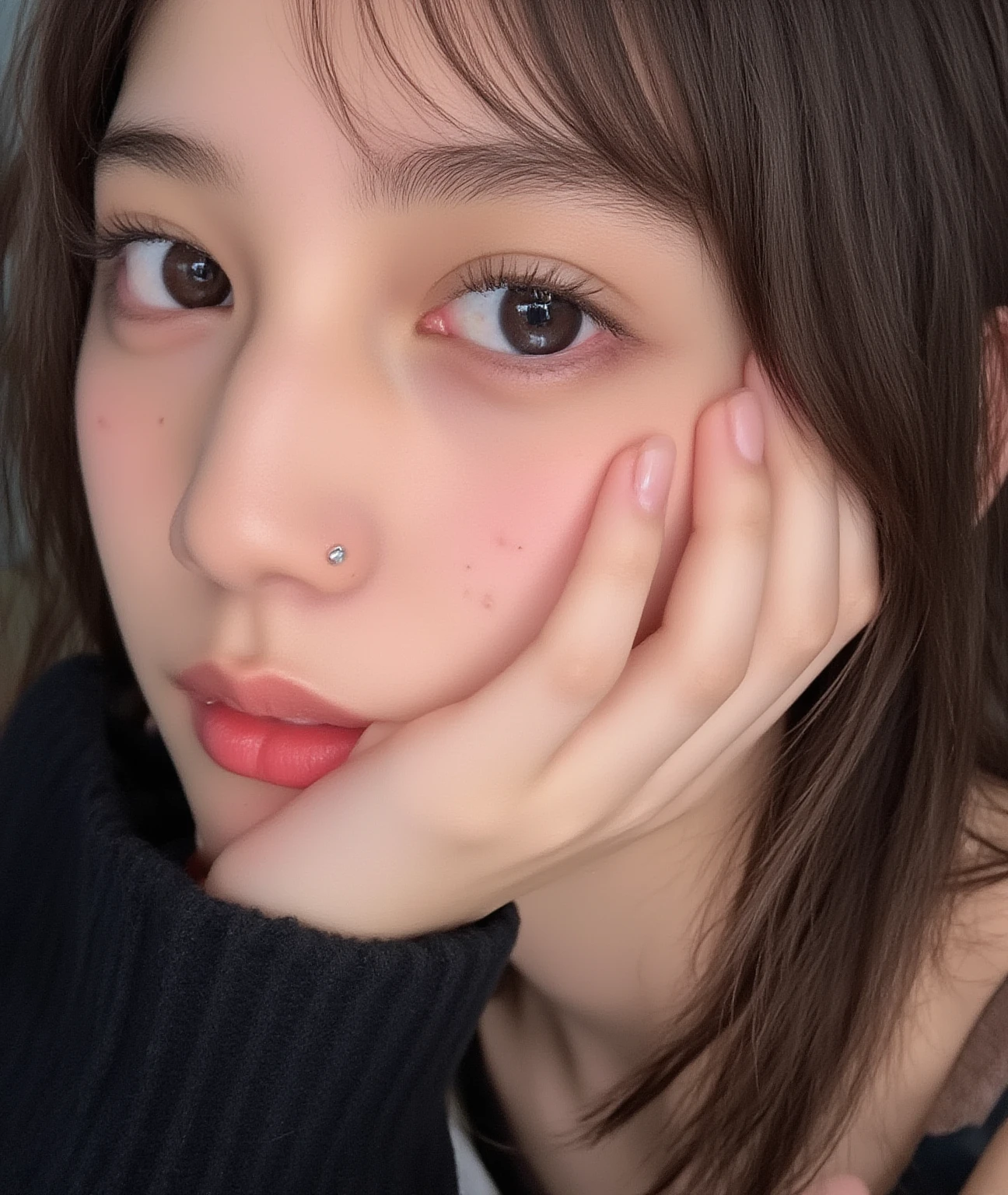 woman, beautiful girl, 、 Baby Face, Realistic skin of the highest quality, Eyes are focused, 20-year-old, Sticking out tongue, Focus on the mouth, Open your mouth, Long Tongue, saliva, Open your mouth , You can see inside the mouth, Open your mouth  Sticking out tongue, Realistic tongue、Provocative eyes、look up、attractive、