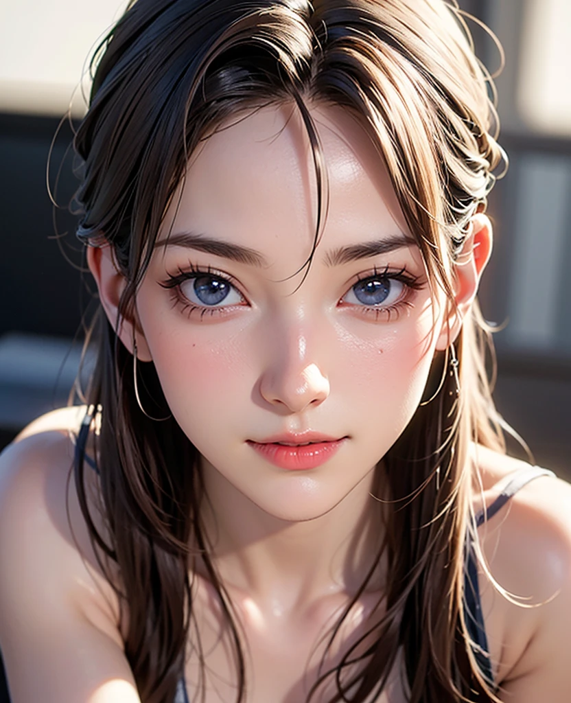 (Realistic, photo-Realistic:1.37),(8K, RAW Photos, Highest quality, masterpiece:1.2), cute,4K、masterpiece、((Focus on the face))、((Symmetrical  features))、Eyes with detailed description、Beautiful woman、Excellent style、(thin)、 detailing,office Street