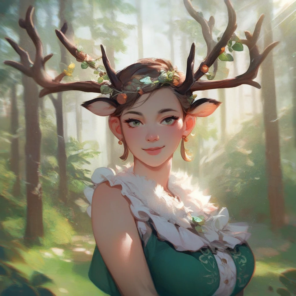 3dmm style, Masterpiece, realistic, best quality, full body, art by chunie, (by chunie:1), (anthropomorphic female deer), female deer, ((brunette updo hair)), beautifully makeup, eyeshadow, beautiful big eyes, long eye lashes, tempting smile, , ((thick lipig )), sagging , sagging body, (Thick thighs), ((chubby)), sagging ,  wearing ((Gray satin )), see trough , stifles legs, hoof, hooved legs, , lying, on side, on grass, , rise up legs, holding legs