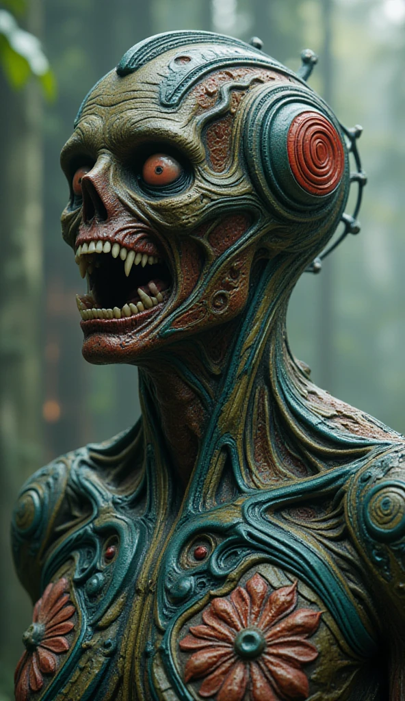 futuro ciborgue zumbi, gotico