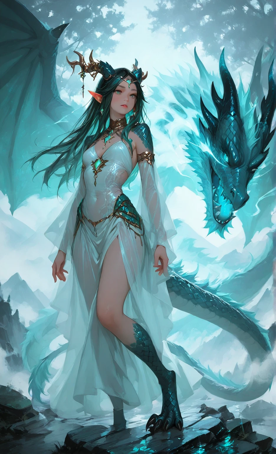 hell、purgatory、A world without light, Black Ghost、fear, Wails, despair, The End, Requiem, Breathtaking beauty, Gothic, Solemn, Majestic, Very beautiful Caucasian woman in her 20s、Queen of the Dead、The majesty of the queen, ペルセポネとhellの番犬, Ultra-fine paintings by Yan J., Artstation Contest Winner, Fantasy art, Karol Baak and Peter Mohrbacher, Mohrbacher's artistic style, Peter Mohrbacher's style, Peter Mohrbacher Art Style, Peter Moerbacher Style, detailed Fantasy art, 4K Fantasy art, By Jean Jay., Fantasy artスタイル, 2. 5D CGI Anime Fantasy Artwork, epic Fantasy artスタイル hd, Epic fantasy digital art style, 詳細なFantasy art, Detailed digital 2D fantasy art, Luan Jia and Artgerm, 8k Fantasy art, Sharp contours, Sharp eyes with slit length, Beautiful and delicate blue eyes, pretty much beautiful face, Unparalleled beauty, masterpiece, highest quality, The perfect angle, Perfect composition, Best Shot, Official Art, Cinematic light, Very beautiful and fantastic scenery, before, Ultra-precision coating, Luminism, art by Carne Griffiths and What a bone Concept Art, 4K resolution, Fractal isometricdetailed bioluminescence , 3D Rendering, Octane Rendering, Exquisitely crafted , Cinematic, Trending isometric surreal cover photos、Art Station'Amazing full color, Hit definition , Very subtle contrast of light and shadow, Cinematic,Great background, Abstract Beauty,stand, Approaching perfection, Pure Form, Golden Ratio, minimum, Revert, Concept Art, What a bone、Intricate details, 8K Post-Production, High resolution, Hyper Detail, Art Stationのトレンド, Studio shot, Intricate details, Extremely delicate and detailed painting style, Beautiful painting art, Close-up