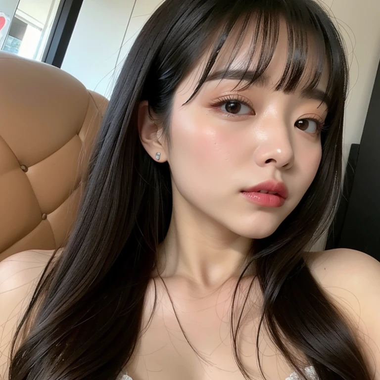 (best quality, 8k, master part, Ultra HD |: 1.3), 1 pretty girl, (Big: 1.2), (cabelos longos), Abs, figura perfeita, Rosto Ultra Fino, delicate lips, Olhos bonitos, double eyelids, super fine hand, Dedo super fino, desgaste, vestido corporal (Sensual) ((Despertou: 1.5)), show de camisa aberta , circunstanciado , Restauro de Luxo