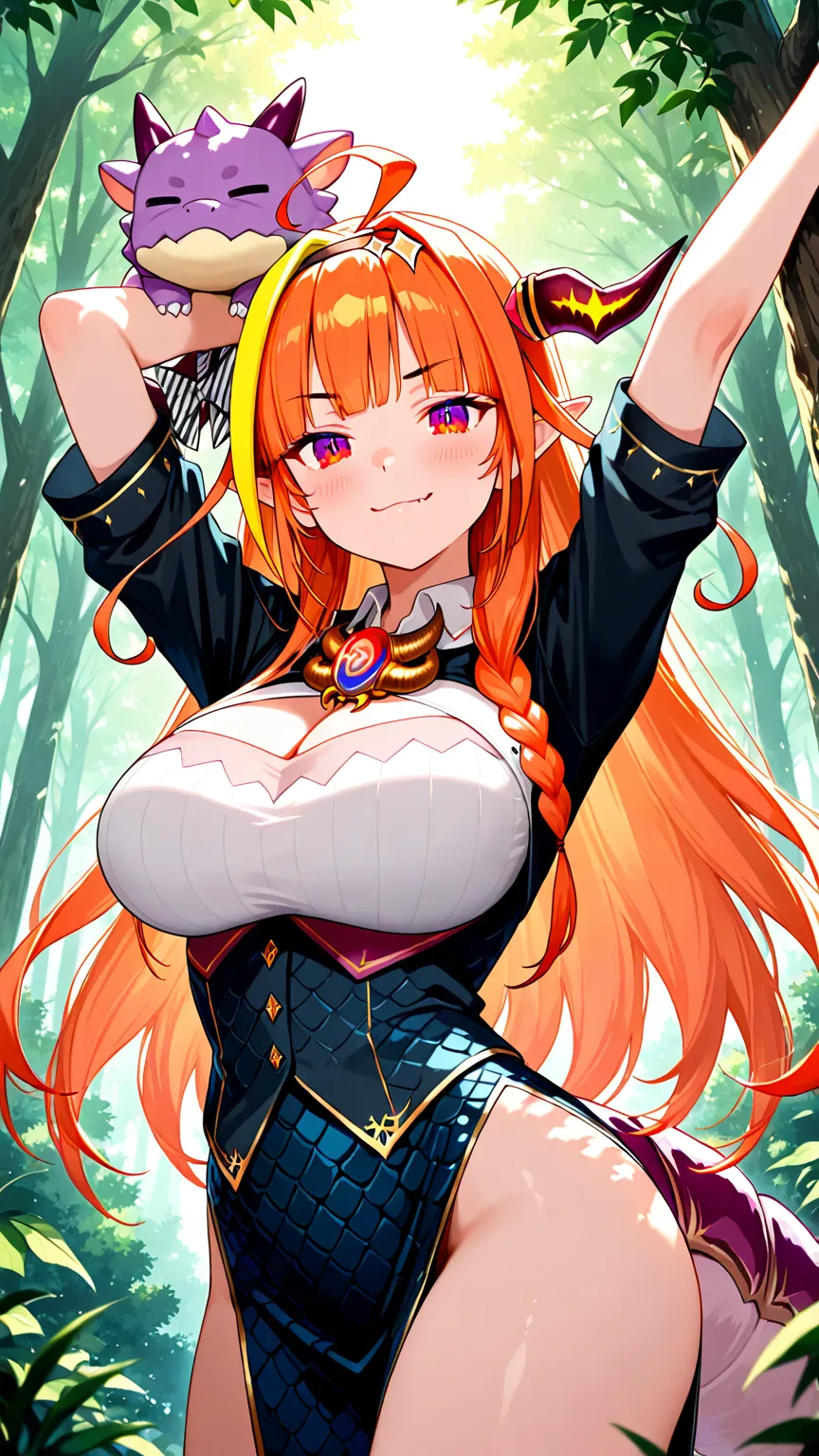 ドラゴン少女イラスト生成