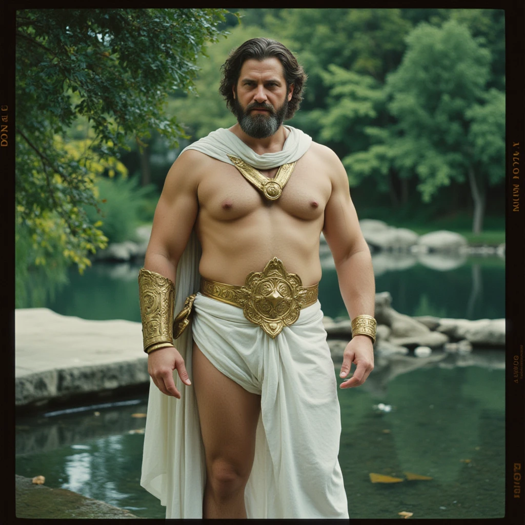 (Pythagoras ) a painting of a man with a beard and a white robe, hermes trismegistus, archimedes, inspired by Theophanes the Greek, pythagorean theorem, gregory euclide, masonic art, inspired by Cedric Seaut (Keos Masons), by Theophanes the Greek, theophanes