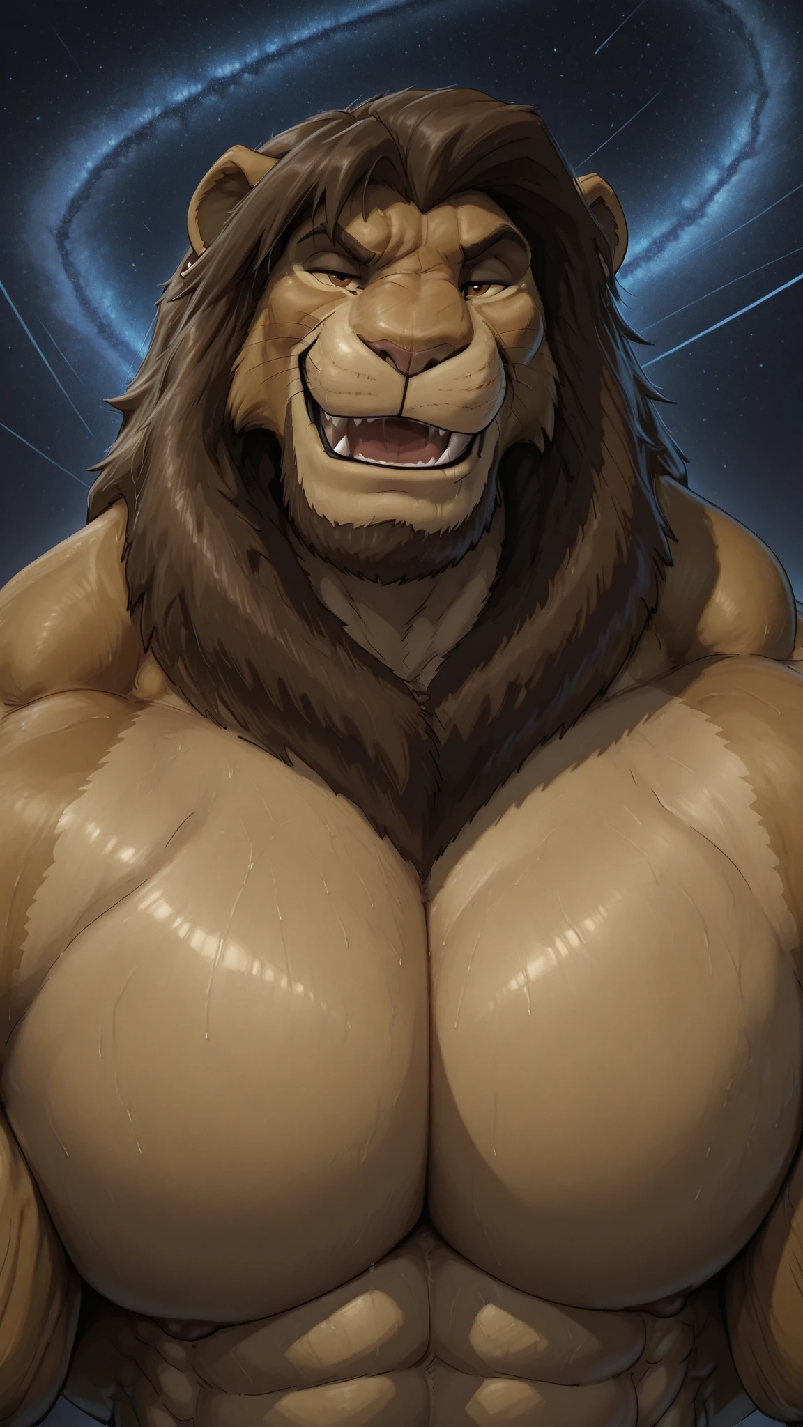 (4k, masterpiece,best quality,ultra-detailed,realistic:1.37), (solo), (A furry cosmic goddess), (anthro calico cat), (cat snout), (hooves), (antlers), (), (detailed face), (detailed eyes), (detailed lips), (long eyelashes), (cat ears), (ethereal body), (rainbow colored fur), (glowing skin), (full body tattoos), (intricate details), (detailed fur), (cosmic fur), (glowing stars), (embarrassed expression), (shy expression), (), (), (), (muscular female), (muscular arms), (muscular legs), (muscular feet), (muscular thighs), (), (massive ), (wide ), (big ), (big ), (scorpion tail), (tall figure), ( figure), (thick figure), (bulky figure), (standing), (outside), (outdoor), (public), (full body photo)