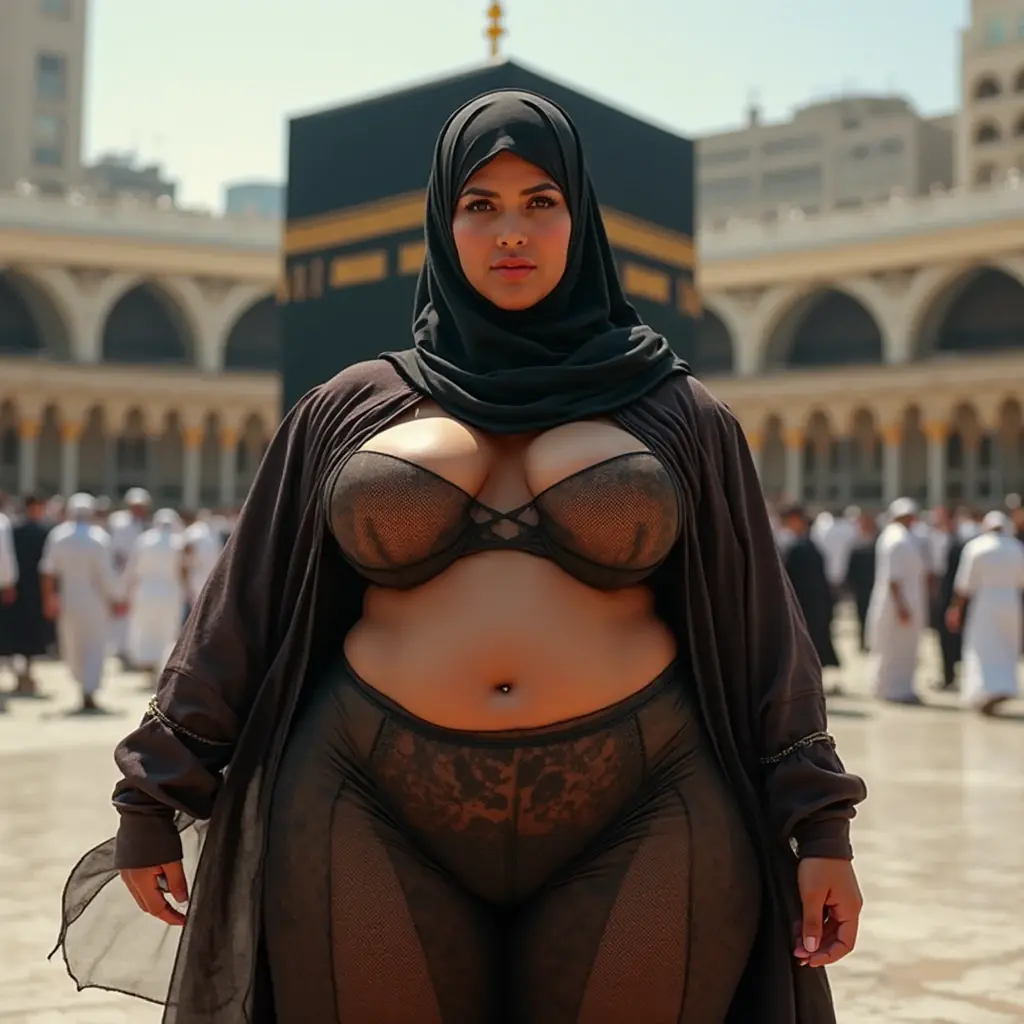 10 Beautiful group hijabs girl  with huge boobs in nature