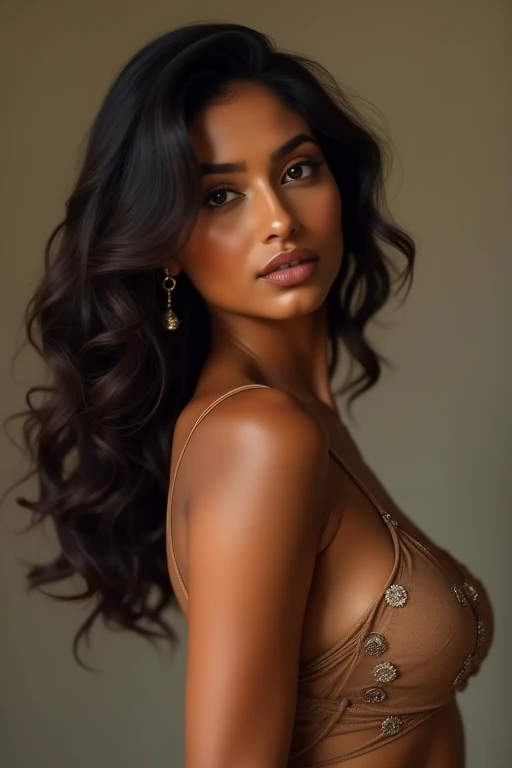 Masterpiece. Best quality, in bedroom,  brown-skinned young woman with green eyes and purple curly hair with faded dark brown hair roots, posing for a picture, soft portrait shot 8 k, beautiful young girl, beautiful portrait image, photo of a beautiful woman, perfect face and eyes, gorgeous face portrait, beautiful young woman, beautiful portrait photo, beautiful model girl, extremely beautiful face, very beautiful young woman, beautiful girl model, beautiful portrait lighting 8k uhd, dslr, high quality, film grain, fujifilm xt3