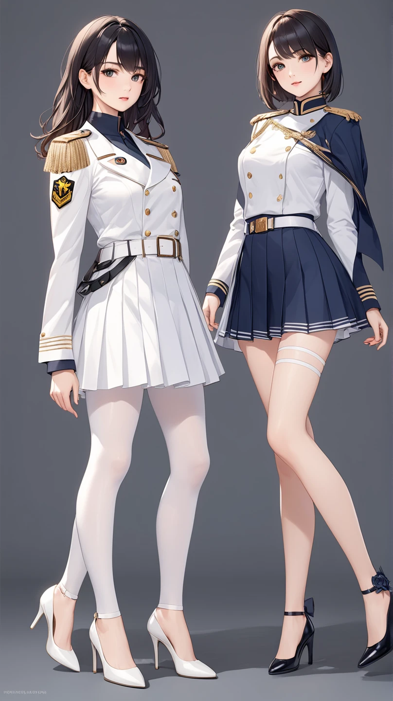 (1girl:1.4), (sfw), (clothed), (masterpiece), illustration,(realistic:1.5), (specular lighting:1.4), (hyperrealistic:1.2), (photorealistic face:1.2), (perfect face), (best quality), (8k), (4k), photorealistic, sharp focus, octane render, best quality, extremely detailed, intricate, hyper detailed, fantasy, soft lighting,(medium breasts:1.4), (:1.3), Matilda Ajan from Gundam, Matilda Agen, Matilda Ajan, looking straight at viewer, tan full uniform, tan color uniform, tight off-white pants, slim body, perfect body, standing straight up, military attention, military salute, one hand down, tan officer uniform, tan military jacket, tan buttoned up jacket, perfect hands, military officer hat, tan color hat, warm smile, kind smile, gundam in the background, auburn hair, one hand down, cropped hair, thigh gap