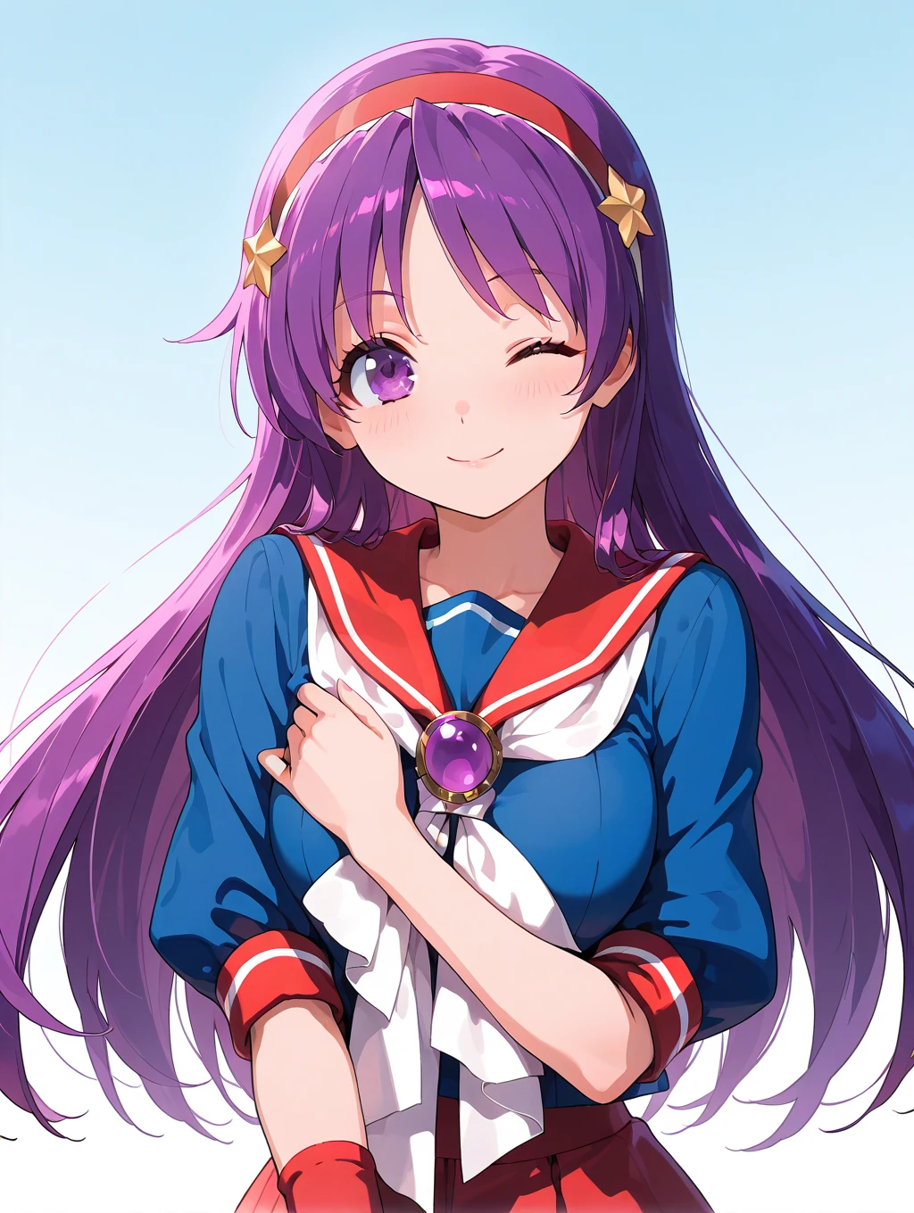 Anime girl in pink dress and red shoes jumping in the air,Repair legs