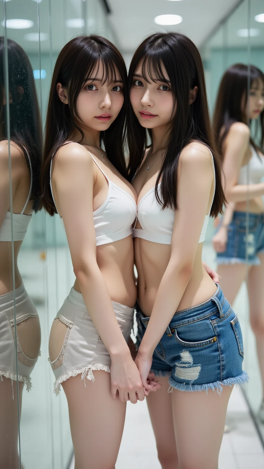 Beauty woman、18year old、Idol  、body  smile、nudde、perspiring、Gymnasium、、ASS