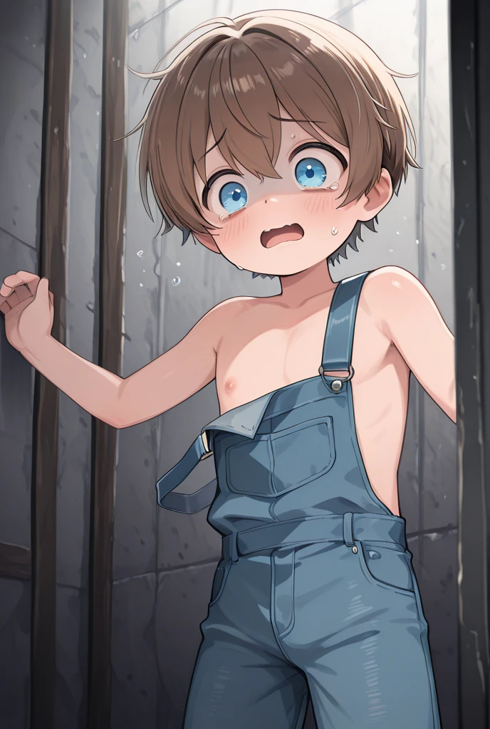 Hyper-realistic solo shy cute youthful baby-faced 1.5, embarrassed 1.4, caught , silky hair, slight skinny frame, dainty build, single pair of horse ears, ((nervous 1.4, panicked 1.3, flustered look 1.8, shy 1.9)), panicking, blushing 1.8, toned slim femboy horsey body, humanoid chestnut-furred horseboy 1.5, ((completely chestnut fur 1.9)), (massive thick hyperpenis: 1.6), (huge swollen  :1.59), hands spread apart holding  to body, hands on , embarrassed. 4k, masterpiece, high quality, ultra realistic, (clearly defined, sharp image:2), (best quality:2), AS-youngest,  , syurostyle, (underside of :1.05), art by dagasi, massivepenis,  bigger and thicker than torso, lean abs, mouth open in surprise 1.3,  look, lidded blue eyes, hock, (detailed muscles 1.3), beautiful detailed eyes, (cute, shy face), (obscenely large  1.7), horse tail 1.4, leaking , long , detailed teary eyes, (in a barn:1.1), short stubby muzzle 1.3, visible frenulum, meaty pecs
