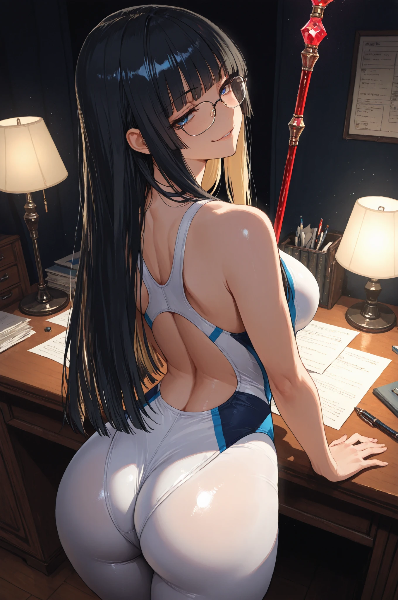 (the Extremely Detailed CG Unity 8K Wallpapers)、top-quality、独奏、1girl in、beatiful detailed eyes、Bright pupils、(extremely delicate and beautiful)、(Beautiful and detailed eyes description)、ultra-detailliert、​masterpiece、))、Colossal ????、atlibrary、Put your hands on your ?????、Photorealsitic、Sailor Mercury、lightblue hair、Big ????????、student clothes、eye glasses、spats、short-cut、Open your legs、Stick out your ????????