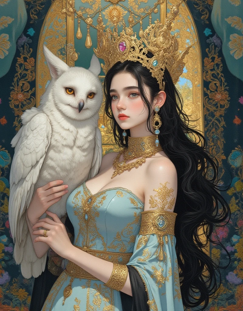 Cute mystical mouths in love