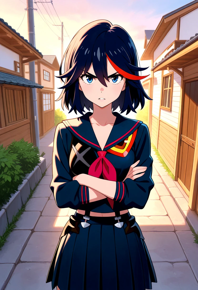 From  above、Best Quality, masutepiece, photo of an actress, 25-years old, Beautiful, Watching the viewer、Background white、Nike、Piercing Woman、piercings、A smile、(colourful hair), Black shorts、Blunt bangs、(a black skirt)、(1girl in:1.5, Solo), Photorealsitic, hight resolution, Akame, Korea person, Cowboy Shot、Gothic, Colossal , (Perfect :1.5)