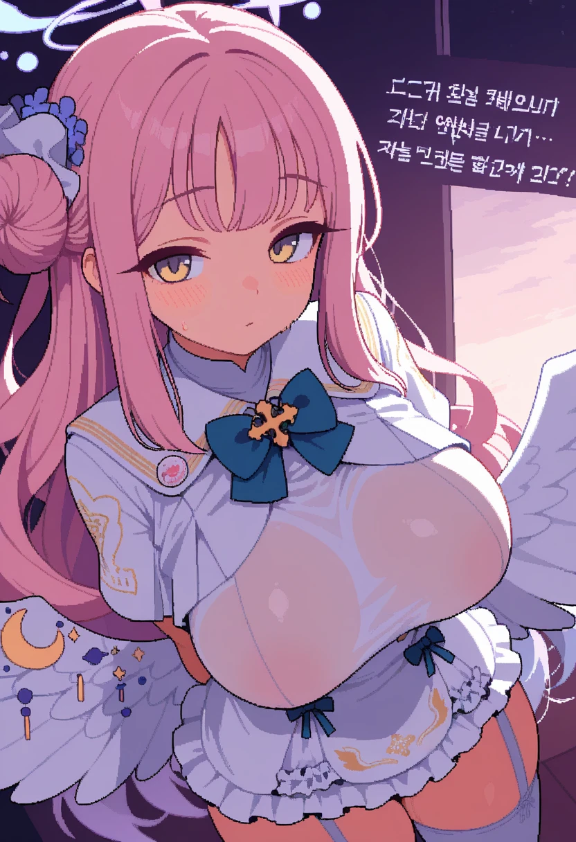 Anime girl with pink hair and a ribbon in her hair, Cute realistic portrait, Gwaiz, Portrait of a Girl, Cute Characters, Cute art style, Anime Moe Art Style, MapleStory character art, cute portrait, Cute Anime Girl Portrait, Small person portrait, Anime , Heart-shaped pupils，(SFW), (masterpiece:1.2), Highest quality, masterpiece, High resolution, original, Highly detailed wallpaper, (Super detailed), (Best illustrations), ???????????, Firm ???????, View your viewers, (peace sign),tongue out, tongue, 身?????体, Expose your ???????,?????、Beautiful woman, White skin,Big ????、?????????????、Great Khan、Leg spread、Spread your ???????? with both hands、Pleasure、??????
