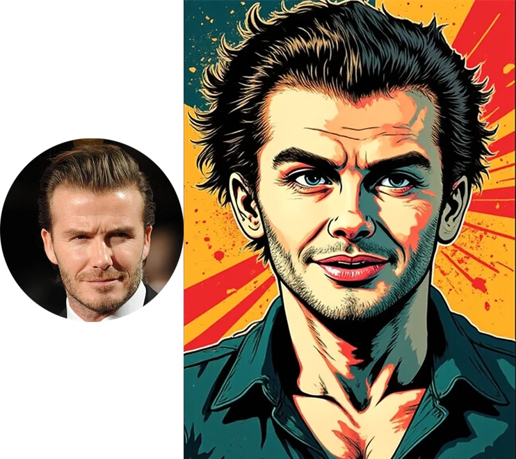 Pop art avatar，Upload a picture and get a pop art avatar picture。
<br> Upload images， Get a pop art avatar