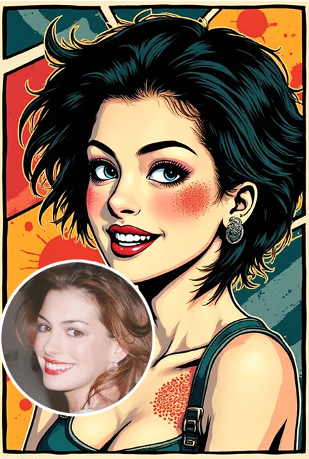 Pop art avatar，Upload a picture and get a pop art avatar picture。
<br> Upload images， Get a pop art avatar