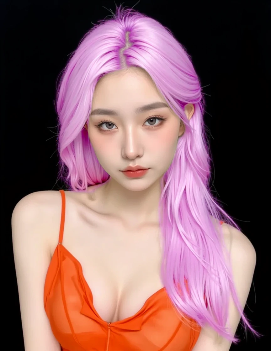 Carregue a foto e transforme-a em cabelo rosa!