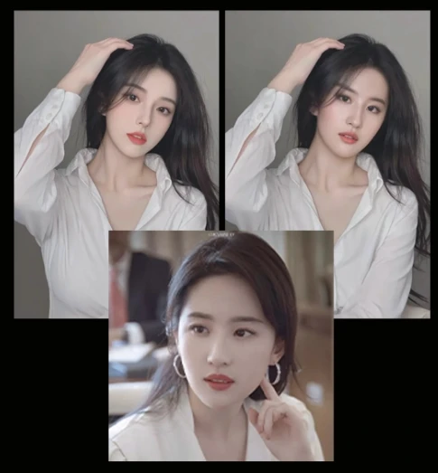 Upload face map + model image Run