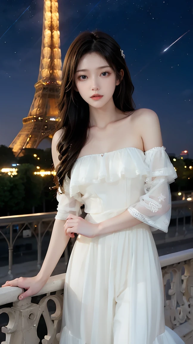 白色網狀無肩帶露背婚紗 2024_1_9